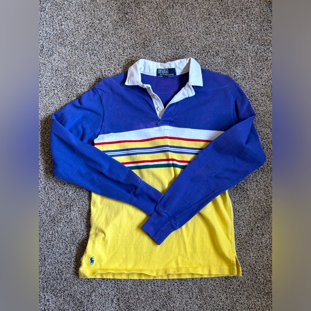 Vintage long sleeve polo